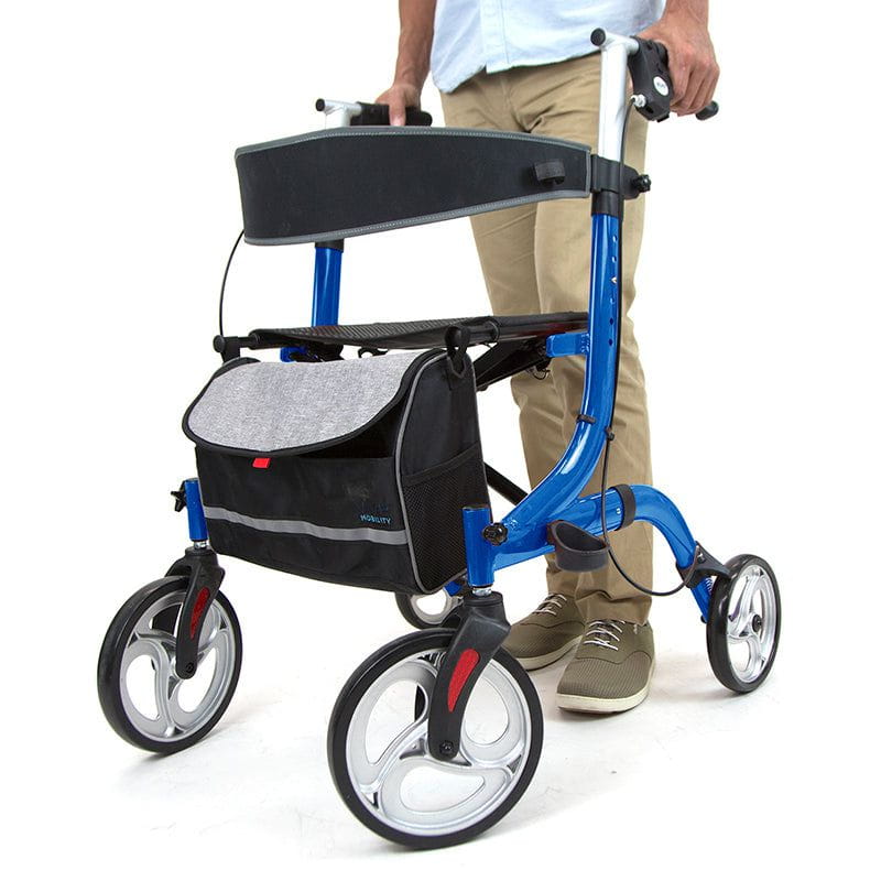 Blue Rollator Model S by Vive Mobility