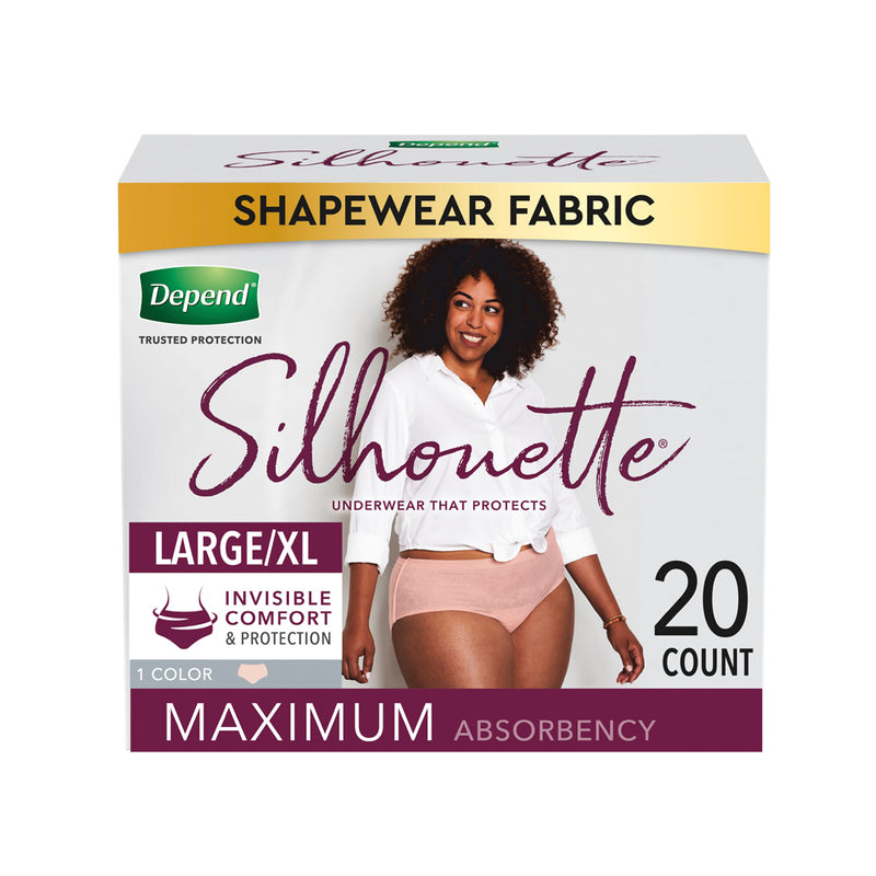DEPEND Silhouette Incontinence UNDERWEAR for Women,MAX Absorbency